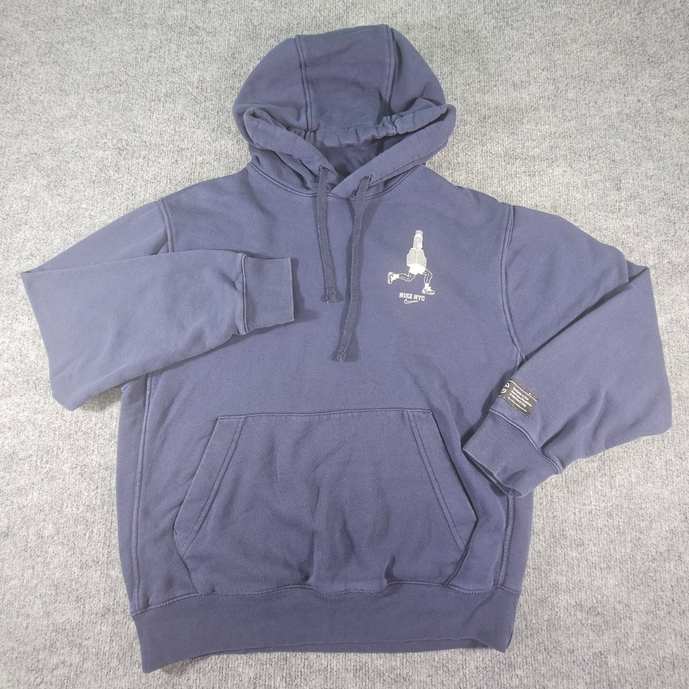 Nike NYC Always On‎ The Move Fleece Hoodie Navy Blue Men's Small DD8955-451